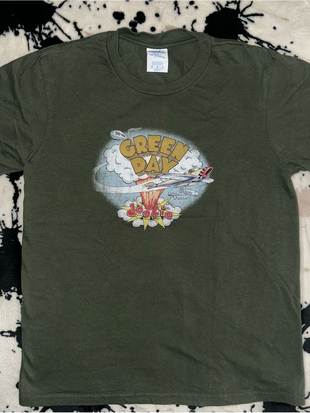 Green Day Dookie Tour T-Shirt - Olive Green - Picture 4 of 5